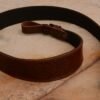 Embossed genuine leather rifle or shotgun sling