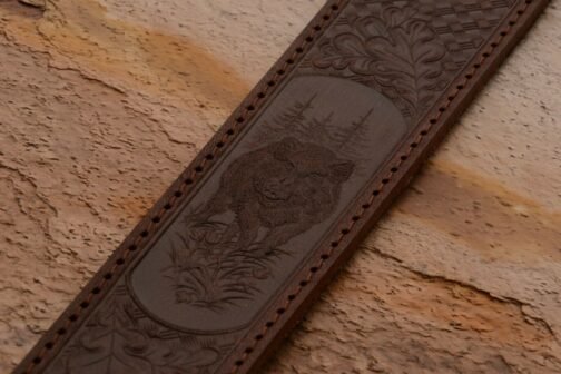 wild boar leather sling