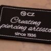 CZ Textile Patch creating piercing artist