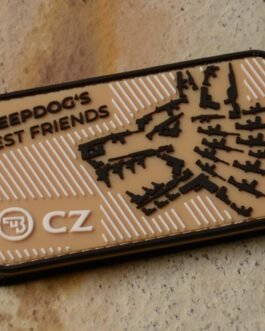 CZUB Rubber patch with hook and loop – Factory new model