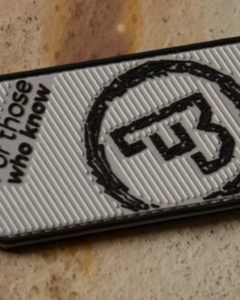 CZUB Rubber patch with hook and loop Grey – Factory new