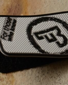 CZUB Rubber patch with hook and loop Grey – Factory new