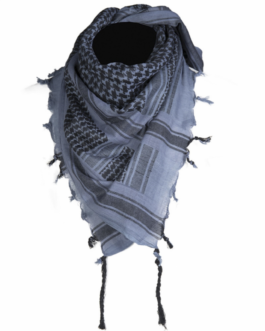 Blue-Black Shemaghs Scarf Military Keffiyeh Arab HeadWrap