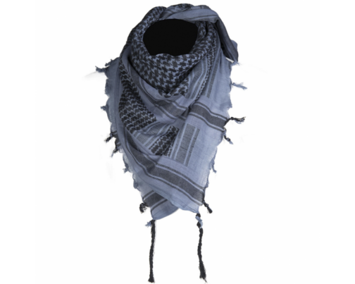 blue/black shemagh scarves