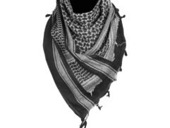 black-white scarf