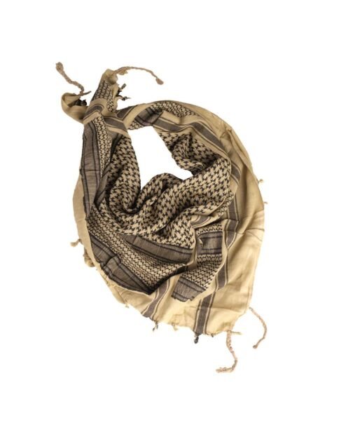 khaki black Shemaghs scarf