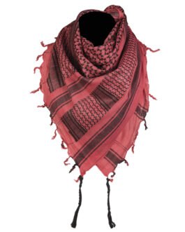 Red-Black Shemaghs Scarf Military Keffiyeh Arab HeadWrap