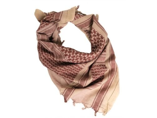 coyote-brown shemagh scarf