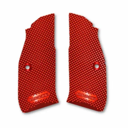 cz 75 aluminum pistol grips red