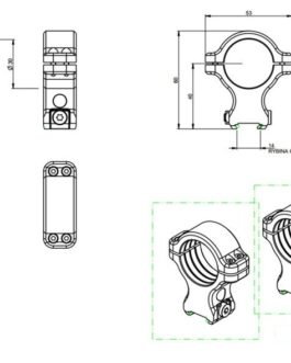 CZ 527 Scope mount | 2- pc 30mm