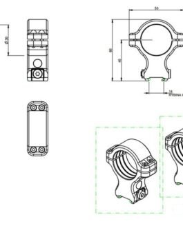 Scope mount for CZ 527 | 2- pc 30mm