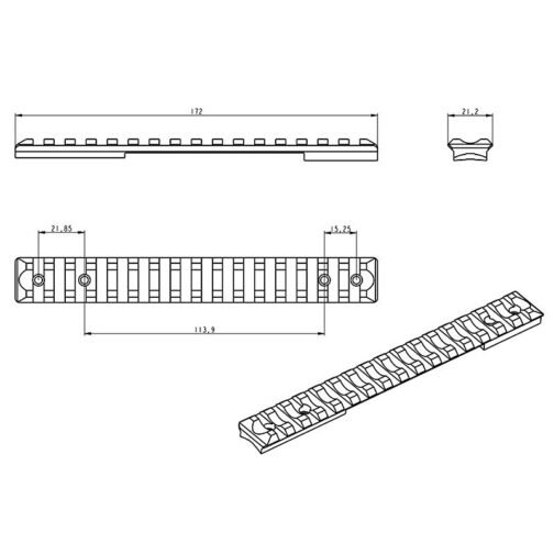 Weaver for CZ 600 rifle