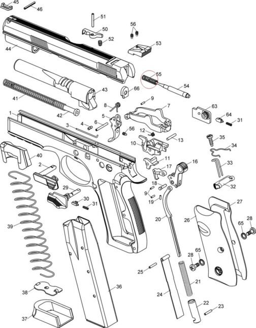 CZ 75 firing pin spring