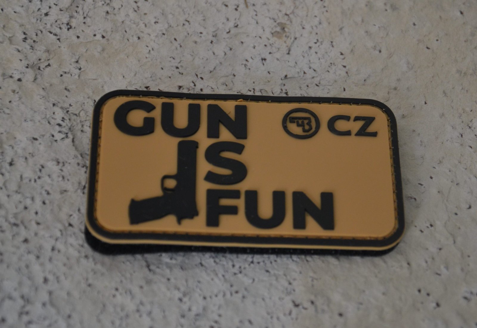 CZUB patch with slogan gun is fun