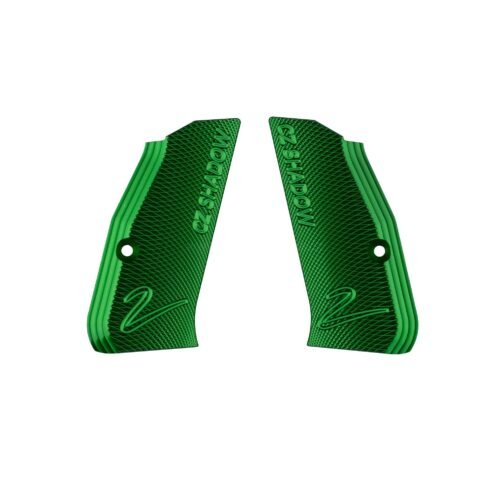 Aluminium green grips for CZ Shadow 2 compact