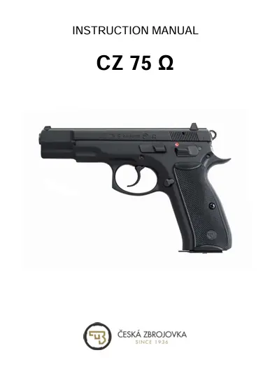 CZ 75 Omega instruction manual