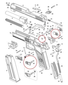 CZ P-09 Manual Safety Set