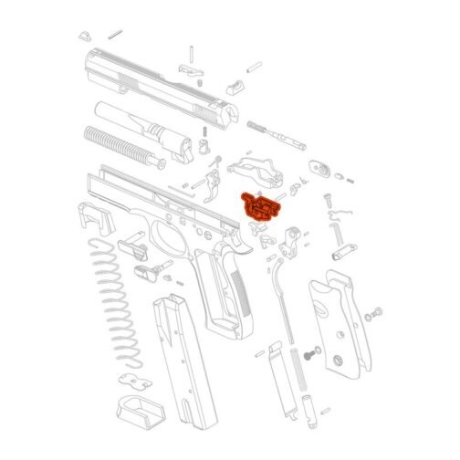 CZ ejector for CZ 75 models