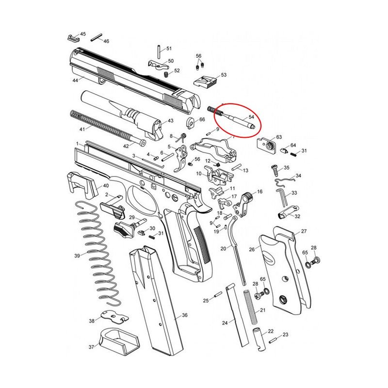 Firing Pin Without Block CZ 75 4 CZ 75 TS pin