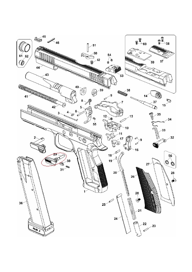 CZ 75B Safety Left 4 cz safety parts