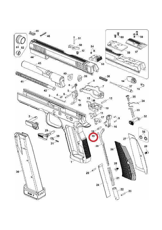 CZ Hammer Pin Retaining Peg 4 Hammer pin retaining peg