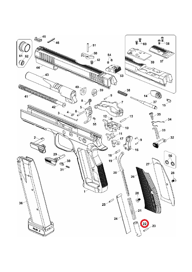 CZ Main Spring Plug 4 CZ Main Spring Plug - Image 2